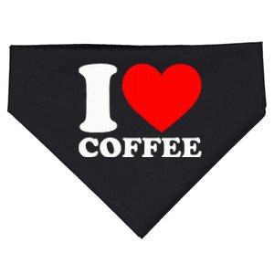 I Love Coffee USA-Made Doggie Bandana