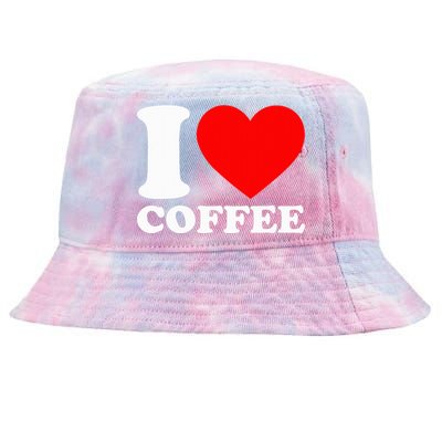 I Love Coffee Tie-Dyed Bucket Hat