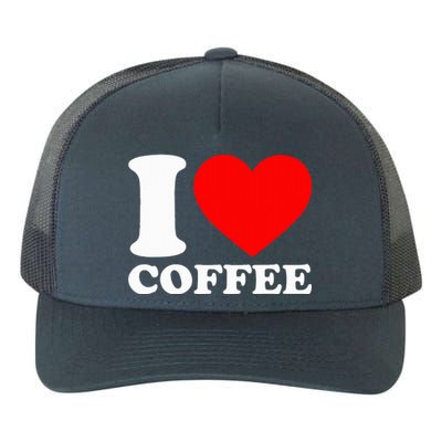 I Love Coffee Yupoong Adult 5-Panel Trucker Hat