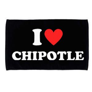 I Love Chipotle I Love Heart Chipotle Microfiber Hand Towel