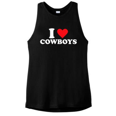 I Love Cow Ladies PosiCharge Tri-Blend Wicking Tank