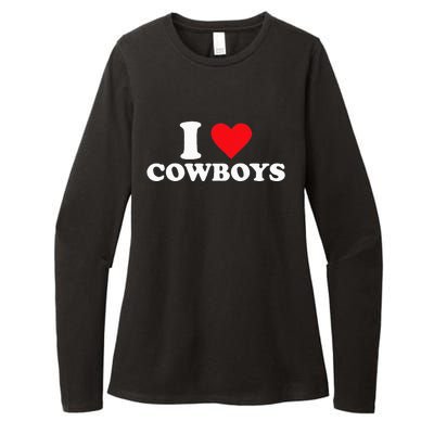 I Love Cow Womens CVC Long Sleeve Shirt