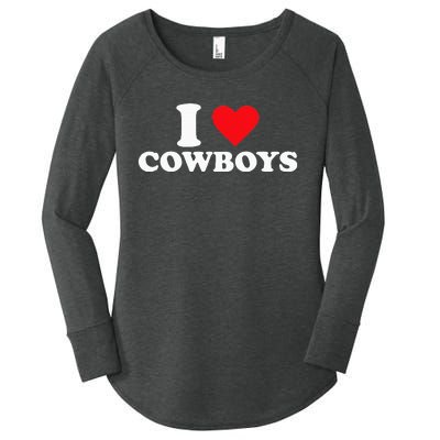 I Love Cow Women's Perfect Tri Tunic Long Sleeve Shirt