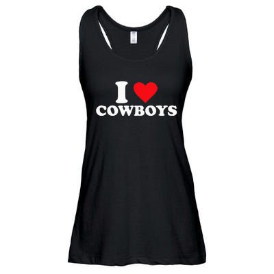 I Love Cow Ladies Essential Flowy Tank