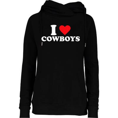 I Love Cow Womens Funnel Neck Pullover Hood