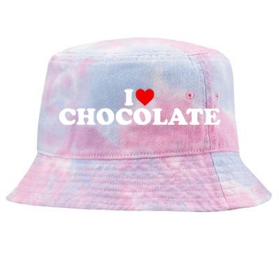 I Love Chocolate Heart Tie-Dyed Bucket Hat