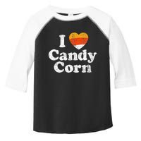 I Love Candy Corn Funny Halloween Retro 80S 70S Costume Toddler Fine Jersey T-Shirt