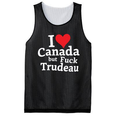 I Love Canada But Fuck Trudeau Mesh Reversible Basketball Jersey Tank