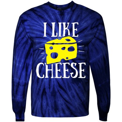 I Like Cheese Tie-Dye Long Sleeve Shirt