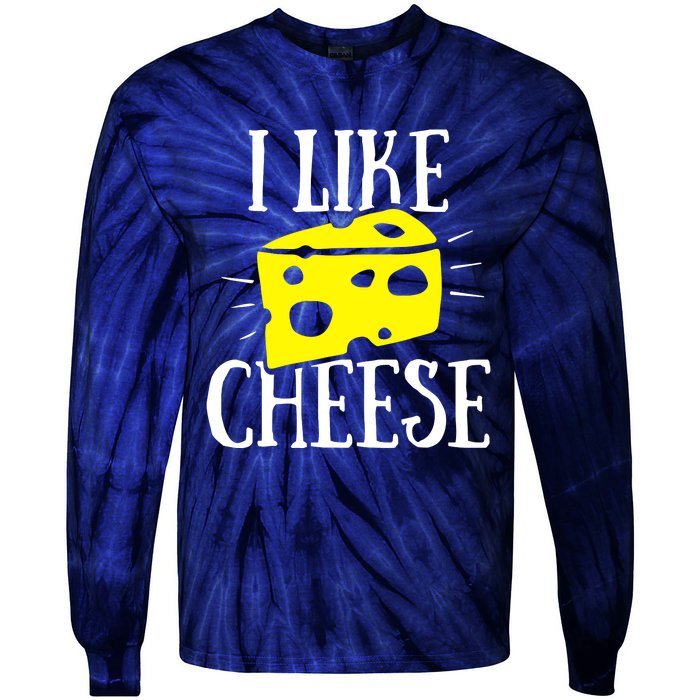 I Like Cheese Tie-Dye Long Sleeve Shirt