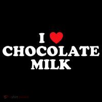 I Love Chocolate Milk Heart Yummy Drink Baby Bodysuit