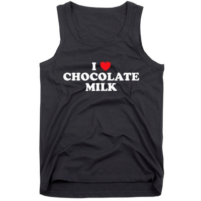 I Love Chocolate Milk Heart Yummy Drink Tank Top