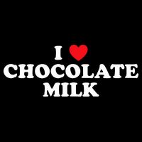 I Love Chocolate Milk Heart Yummy Drink Zip Tote Bag