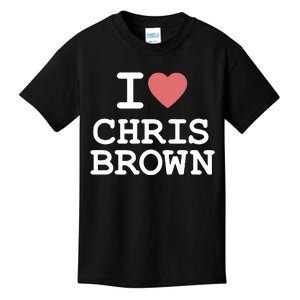 I Love Chris Brown 2024 Kids T-Shirt