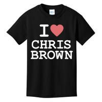 I Love Chris Brown 2024 Kids T-Shirt