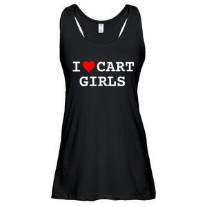 I Love Cart Girl Golf Funny Ladies Essential Flowy Tank