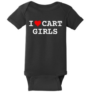 I Love Cart Girl Golf Funny Baby Bodysuit