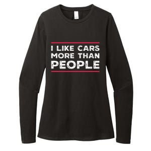 I Like Cars More Than People Womens CVC Long Sleeve Shirt