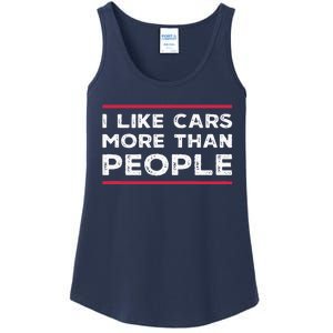 I Like Cars More Than People Ladies Essential Tank