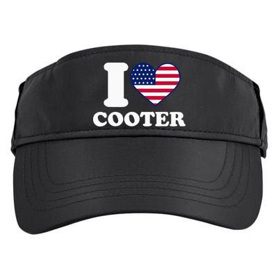 I Love Cooter Adult Drive Performance Visor