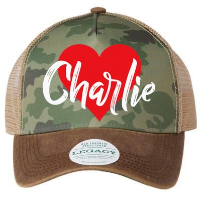 I Love Charlie First Name I Heart Named Legacy Tie Dye Trucker Hat