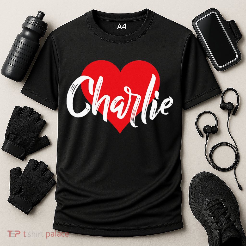 I Love Charlie First Name I Heart Named Performance Shirt
