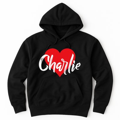 I Love Charlie First Name I Heart Named Hoodie