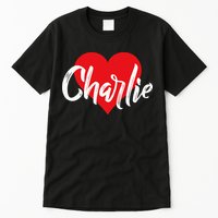I Love Charlie First Name I Heart Named Tall T-Shirt