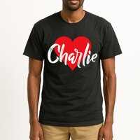 I Love Charlie First Name I Heart Named Tall T-Shirt