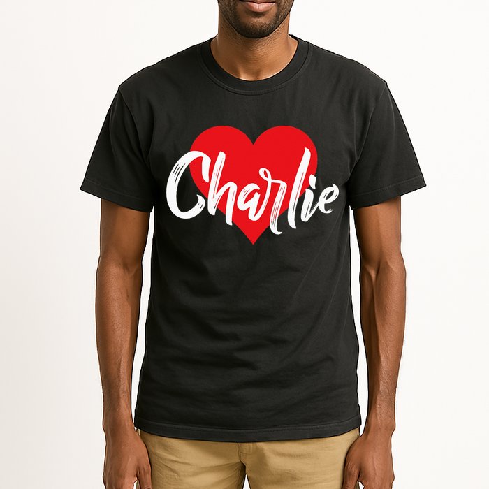 I Love Charlie First Name I Heart Named Tall T-Shirt