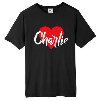 I Love Charlie First Name I Heart Named Tall Fusion ChromaSoft Performance T-Shirt