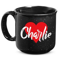 I Love Charlie First Name I Heart Named 15oz Campfire Ceramic Mug
