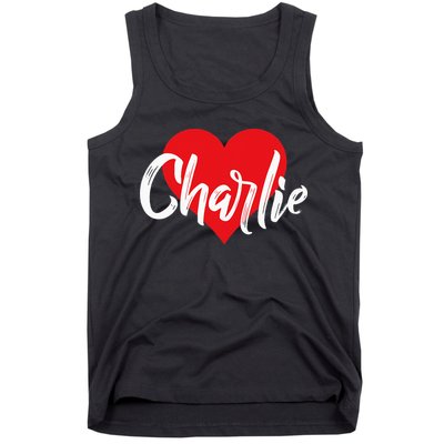 I Love Charlie First Name I Heart Named Tank Top