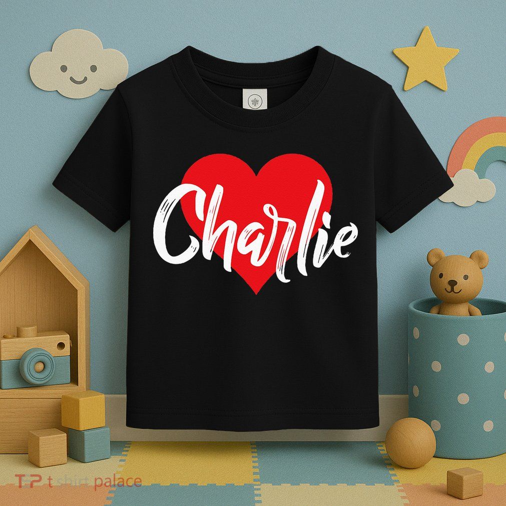 I Love Charlie First Name I Heart Named Toddler T-Shirt