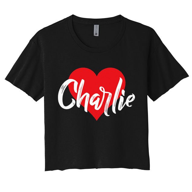 I Love Charlie First Name I Heart Named Crop Top