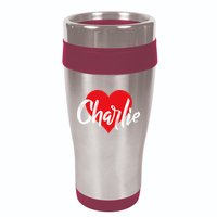 I Love Charlie First Name I Heart Named 16oz Travel Tumbler