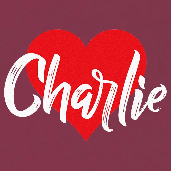 I Love Charlie First Name I Heart Named 16oz Travel Tumbler