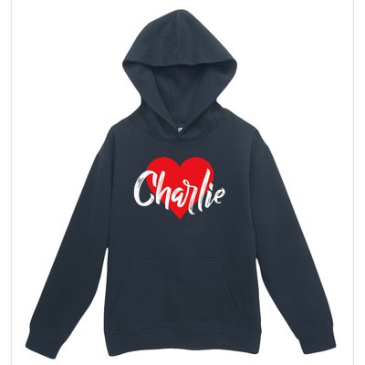 I Love Charlie First Name I Heart Named Urban Pullover Hoodie