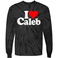 I Love Caleb Tie-Dye Long Sleeve Shirt