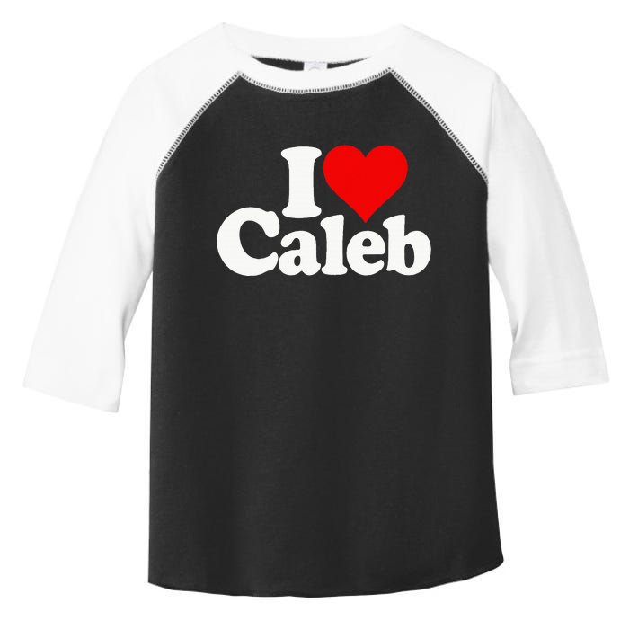 I Love Caleb Toddler Fine Jersey T-Shirt