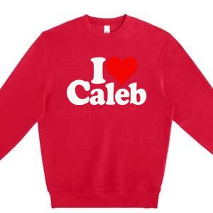 I Love Caleb Premium Crewneck Sweatshirt