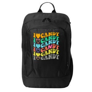 I love Candy Halloween Party Cute Trick or Treat Candyland City Backpack