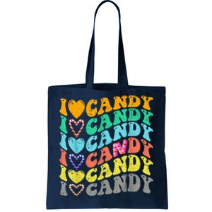 I love Candy Halloween Party Cute Trick or Treat Candyland Tote Bag