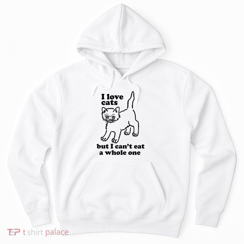 I Love Cats But I CanT Eat A Whole One Hoodie