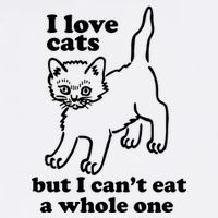 I Love Cats But I CanT Eat A Whole One T-Shirt