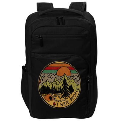 I Love Camping I Hate People Outdoors Impact Tech Backpack