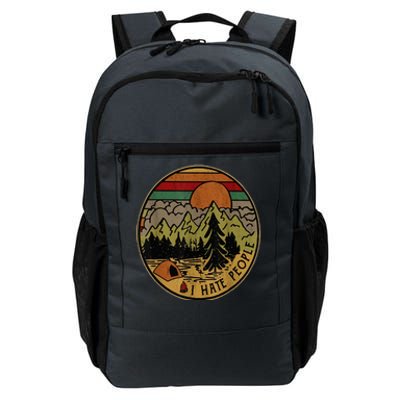 I Love Camping I Hate People Outdoors Daily Commute Backpack