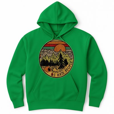 I Love Camping I Hate People Outdoors Hoodie