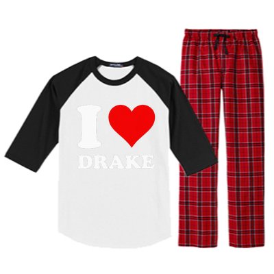 I Love Drake Raglan Sleeve Pajama Set