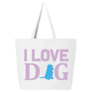 I Love Dog 25L Jumbo Tote